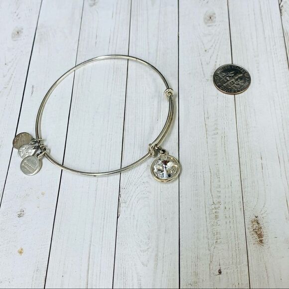 Alex And Ani April Birthstone Bracelet - Picture 1 of 3